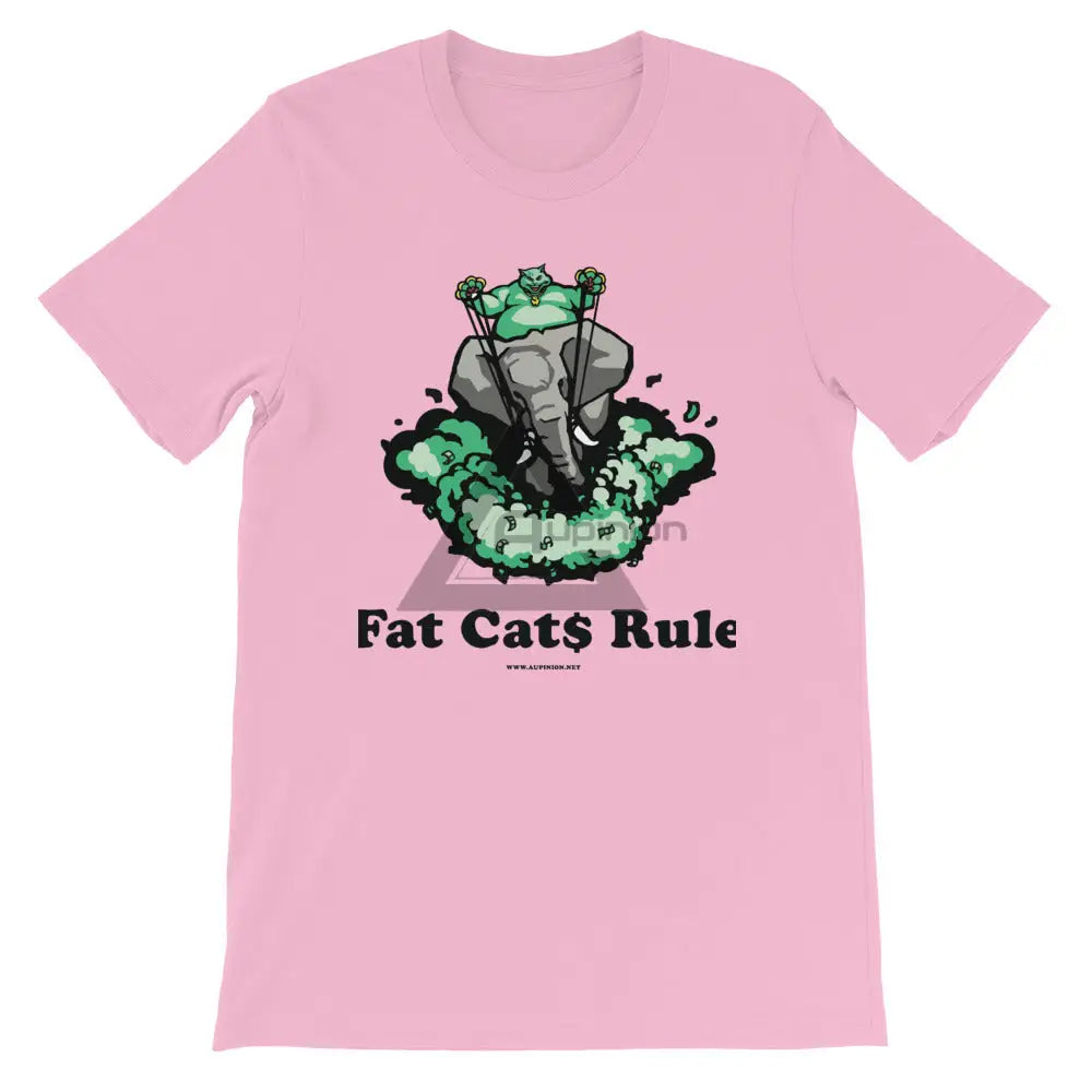 Fat Cats Rule Short-Sleeve T-Shirt Lilac / S
