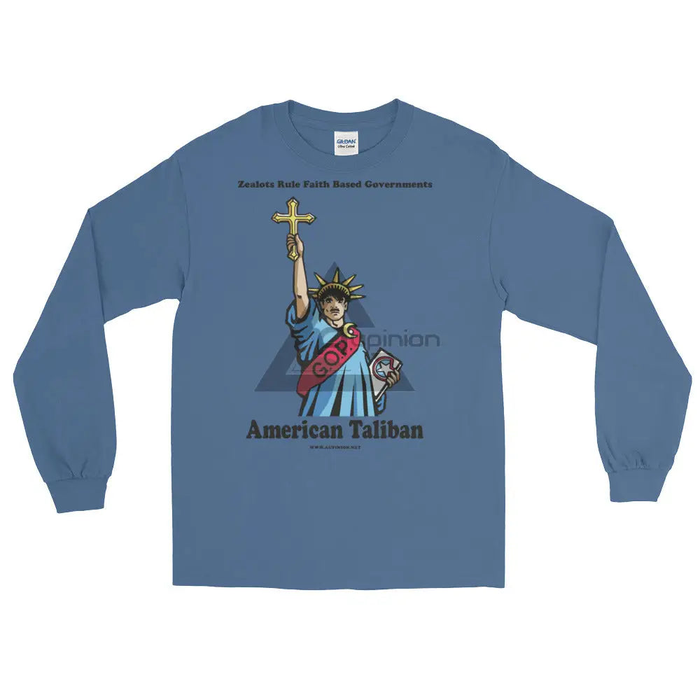 American Taliban Long Sleeve T-Shirt Indigo Blue / S