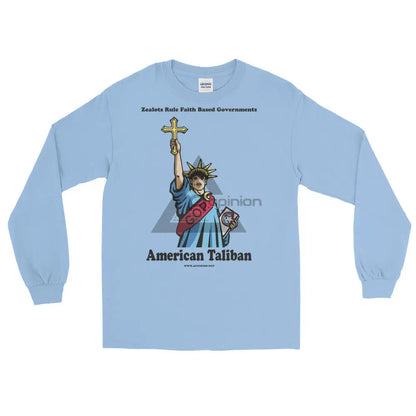 American Taliban Long Sleeve T-Shirt Light Blue / S