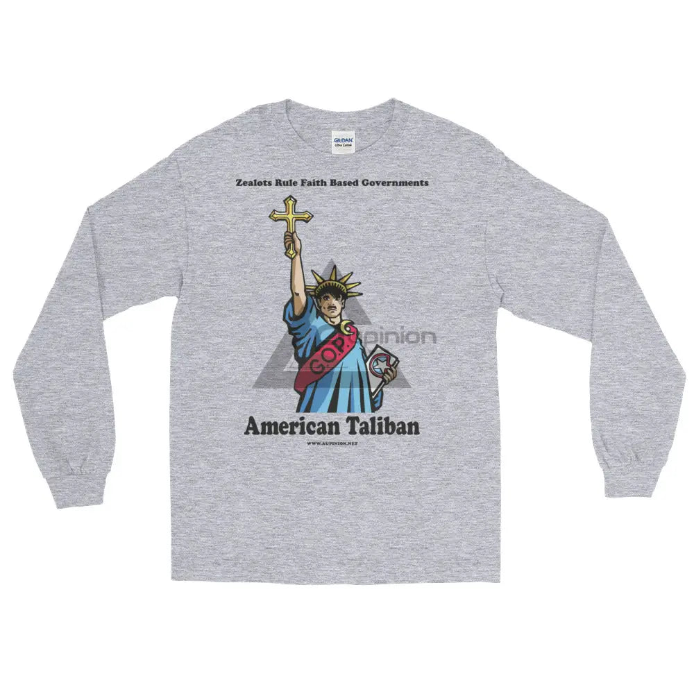 American Taliban Long Sleeve T-Shirt Sport Grey / S