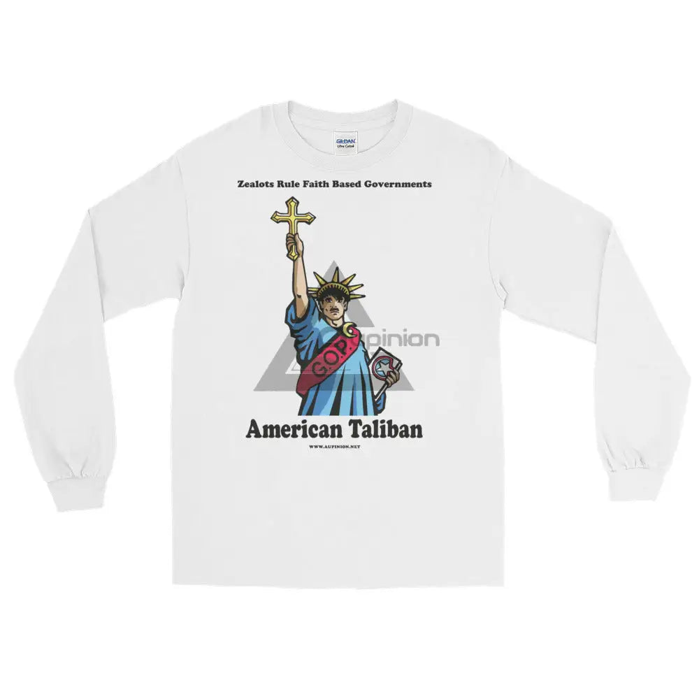 American Taliban Long Sleeve T-Shirt White / S