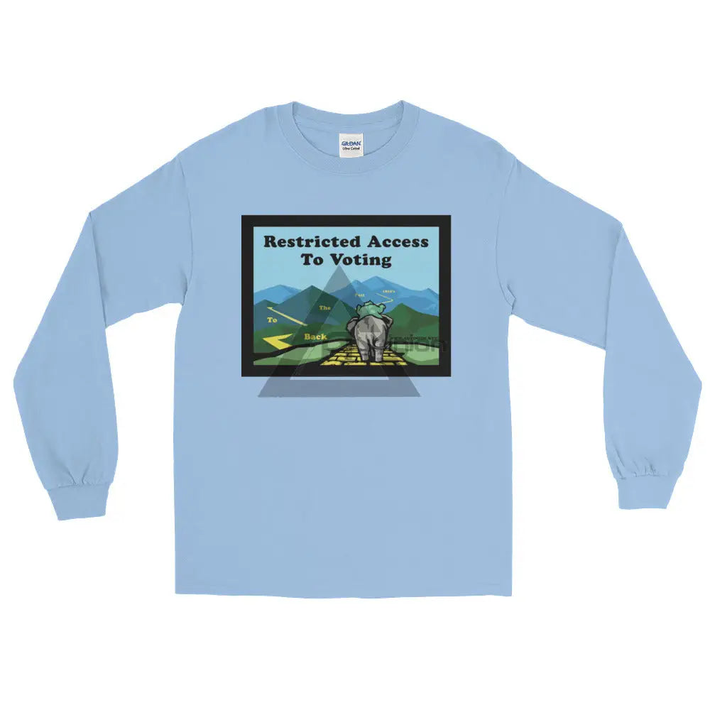 Back To The Past Voting Long Sleeve T-Shirt Light Blue / S