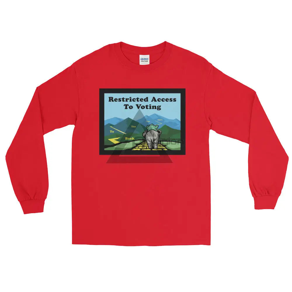 Back To The Past Voting Long Sleeve T-Shirt Red / S