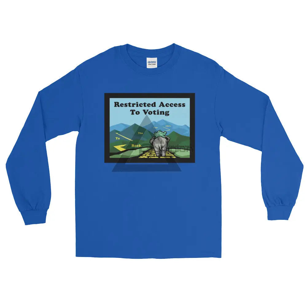 Back To The Past Voting Long Sleeve T-Shirt Royal / S