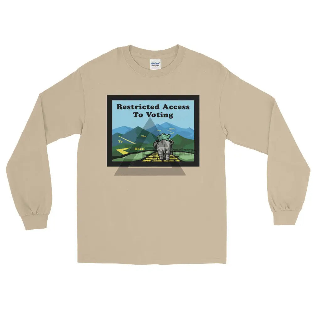 Back To The Past Voting Long Sleeve T-Shirt Sand / S