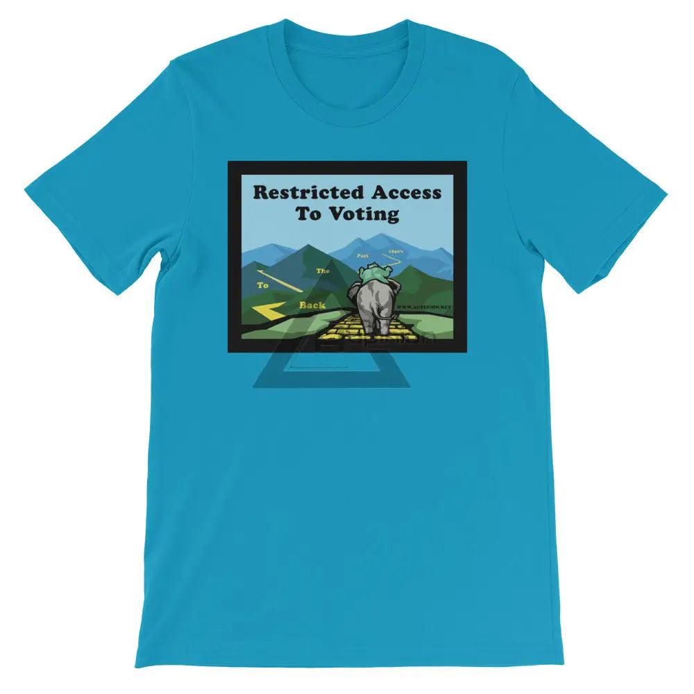 Back To The Past Voting Short-Sleeve Shirt Aqua / S