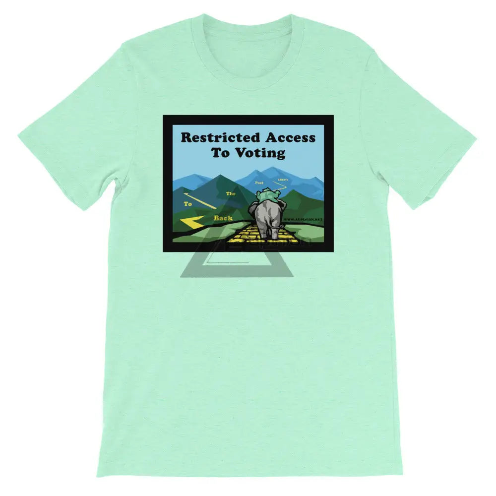 Back To The Past Voting Short-Sleeve Shirt Heather Mint / S