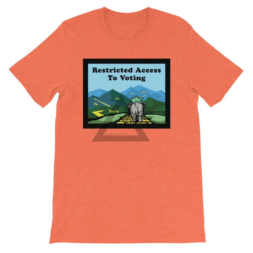 Back To The Past Voting Short-Sleeve Shirt Heather Orange / S