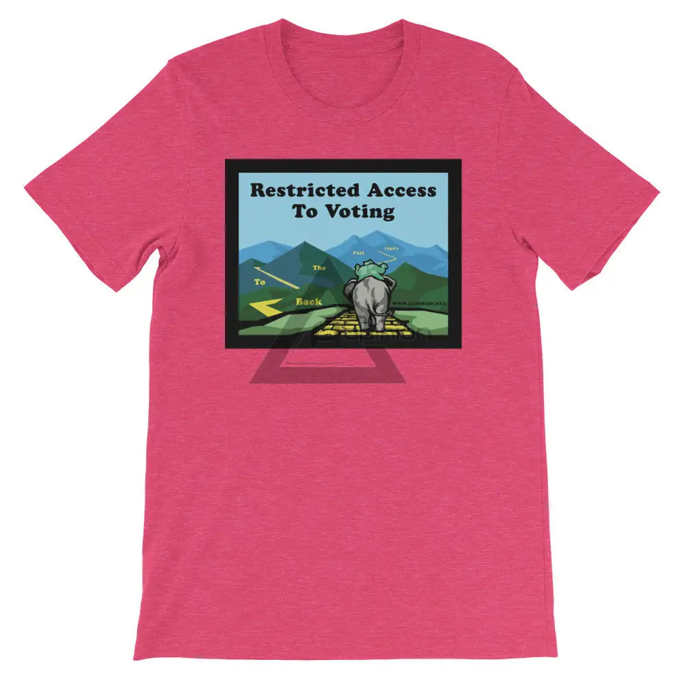 Back To The Past Voting Short-Sleeve Shirt Heather Raspberry / S