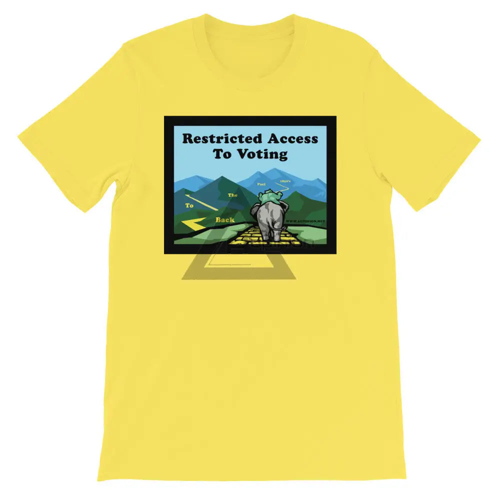 Back To The Past Voting Short-Sleeve Shirt Yellow / S