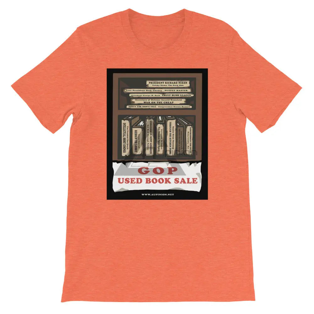 Books For Sale Short-Sleeve T-Shirt Heather Orange / S