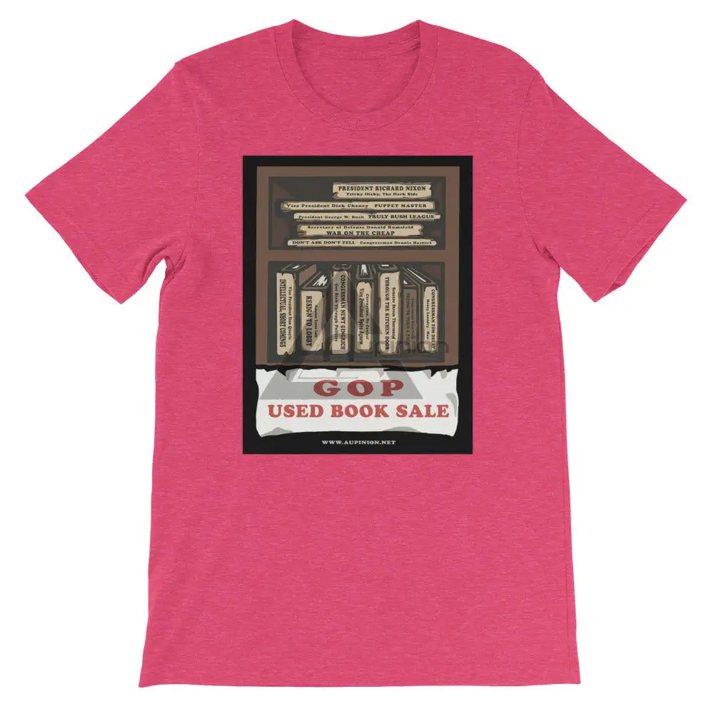 Books For Sale Short-Sleeve T-Shirt Heather Raspberry / S