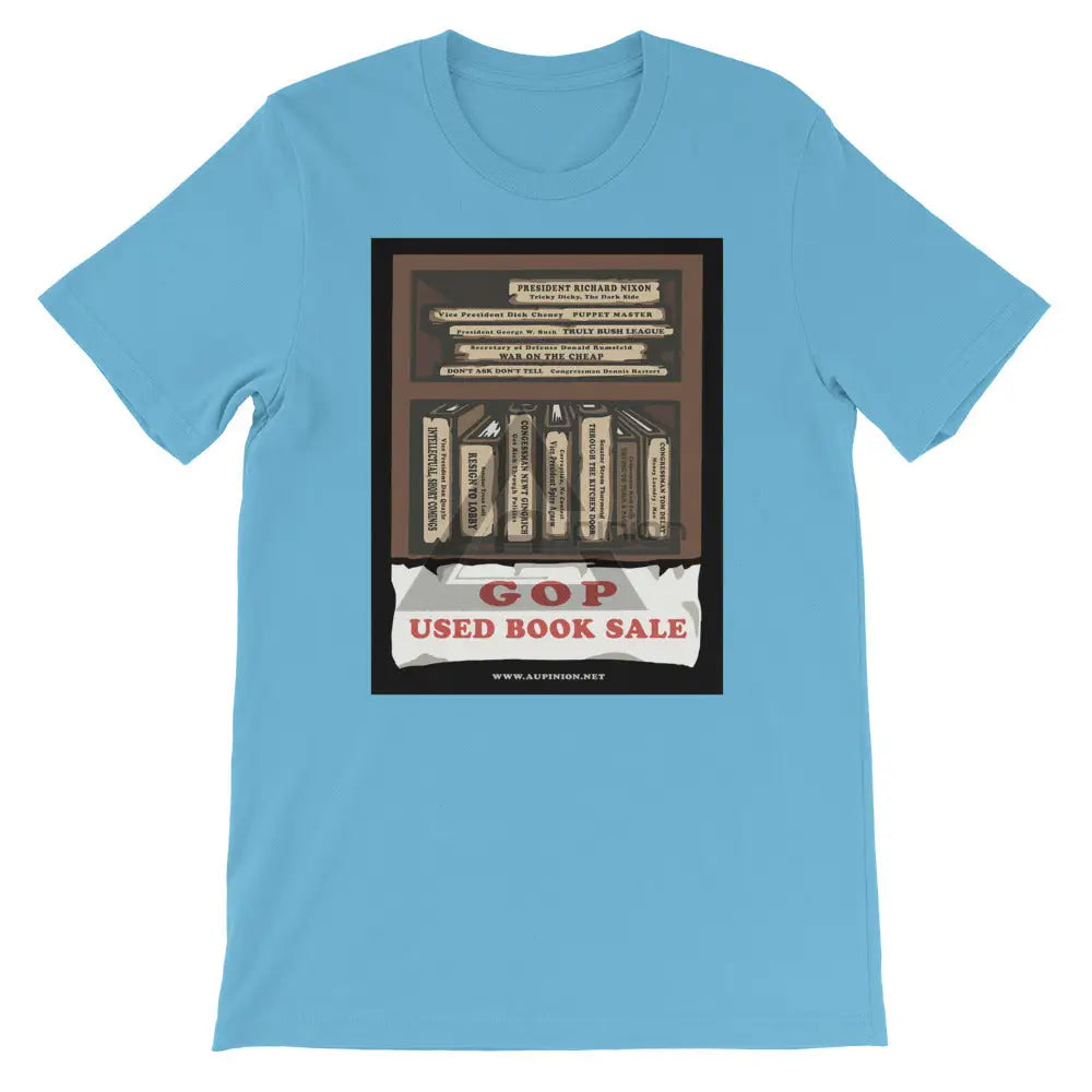 Books For Sale Short-Sleeve T-Shirt Ocean Blue / S