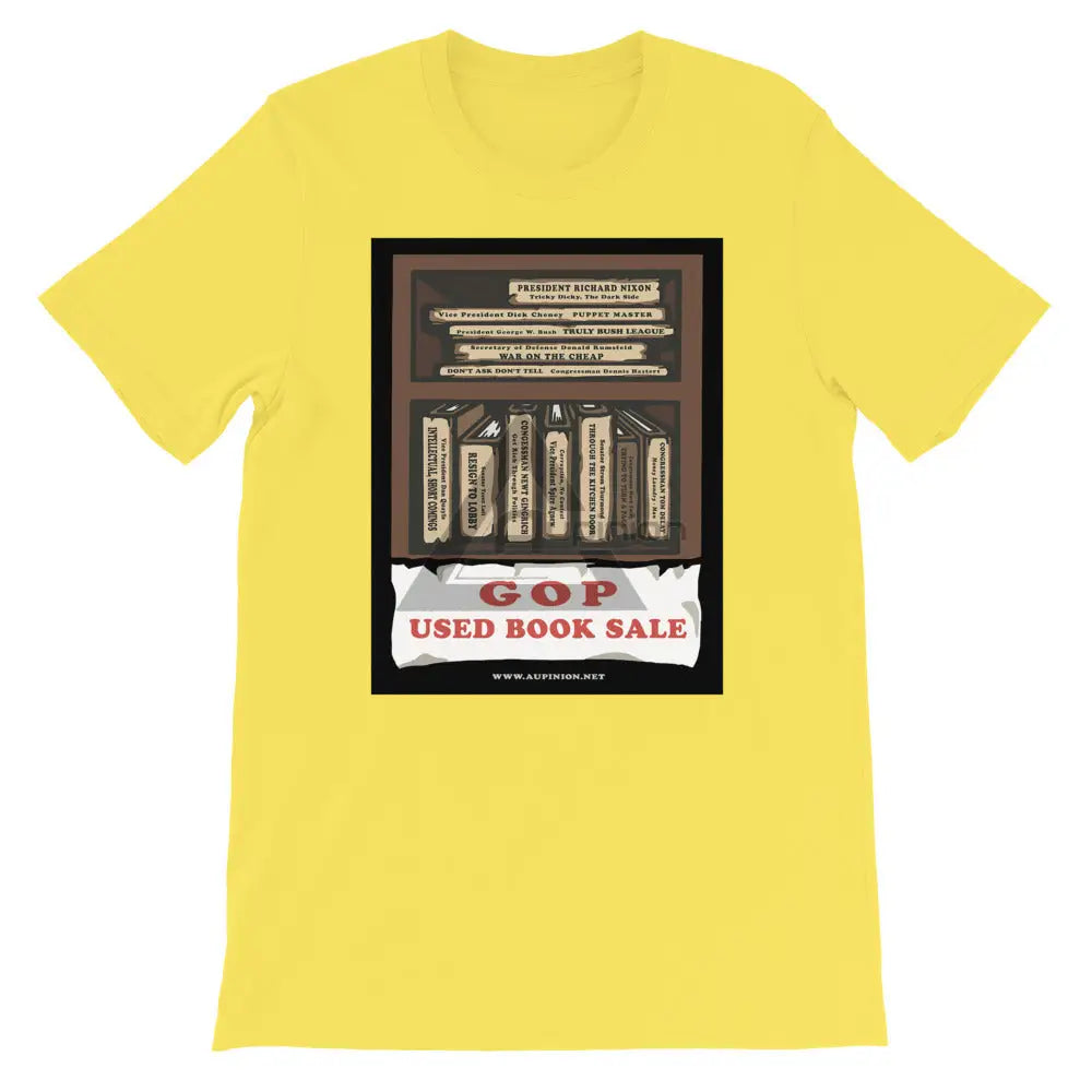 Books For Sale Short-Sleeve T-Shirt Yellow / S