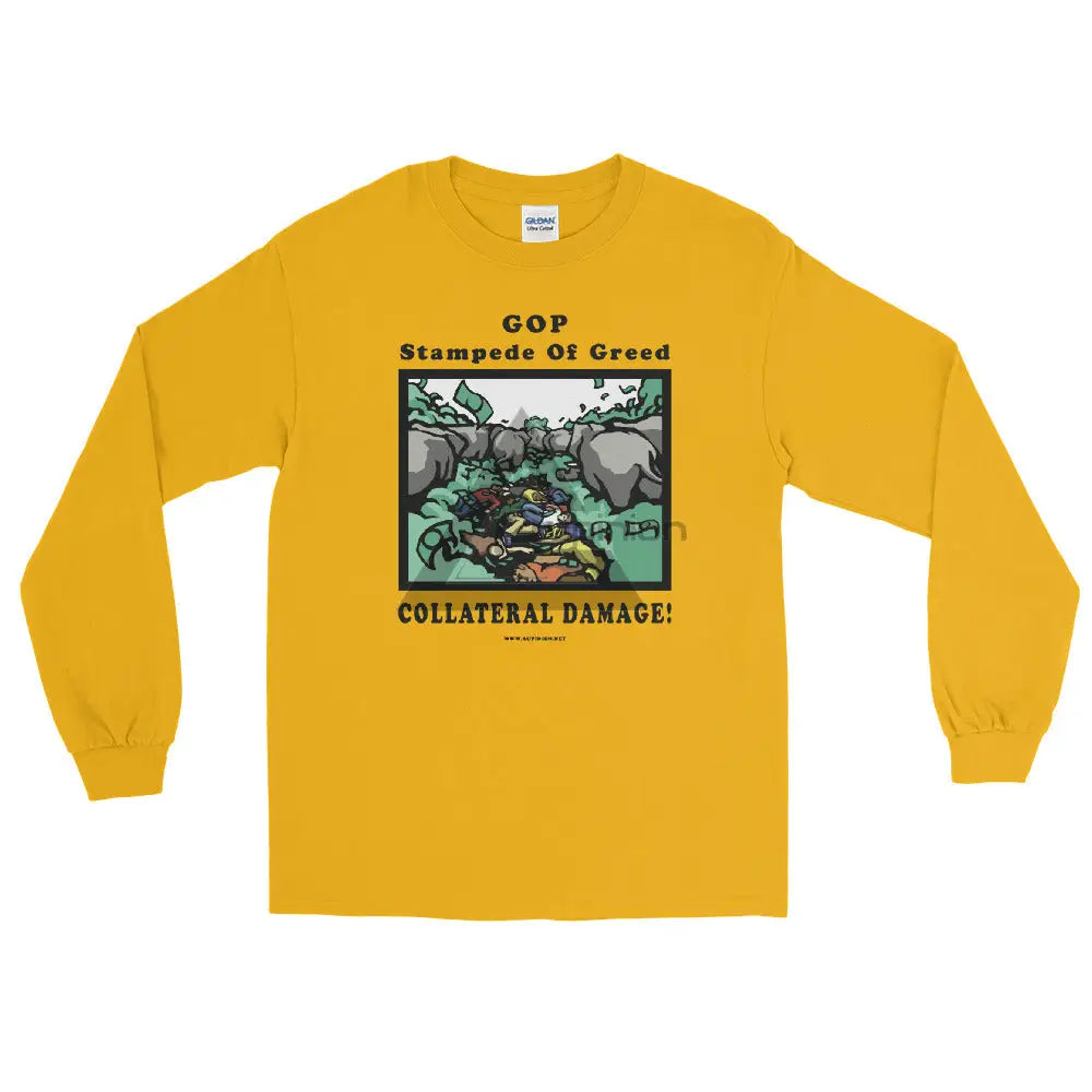 Collateral Damage Long Sleeve Shirt Gold / S