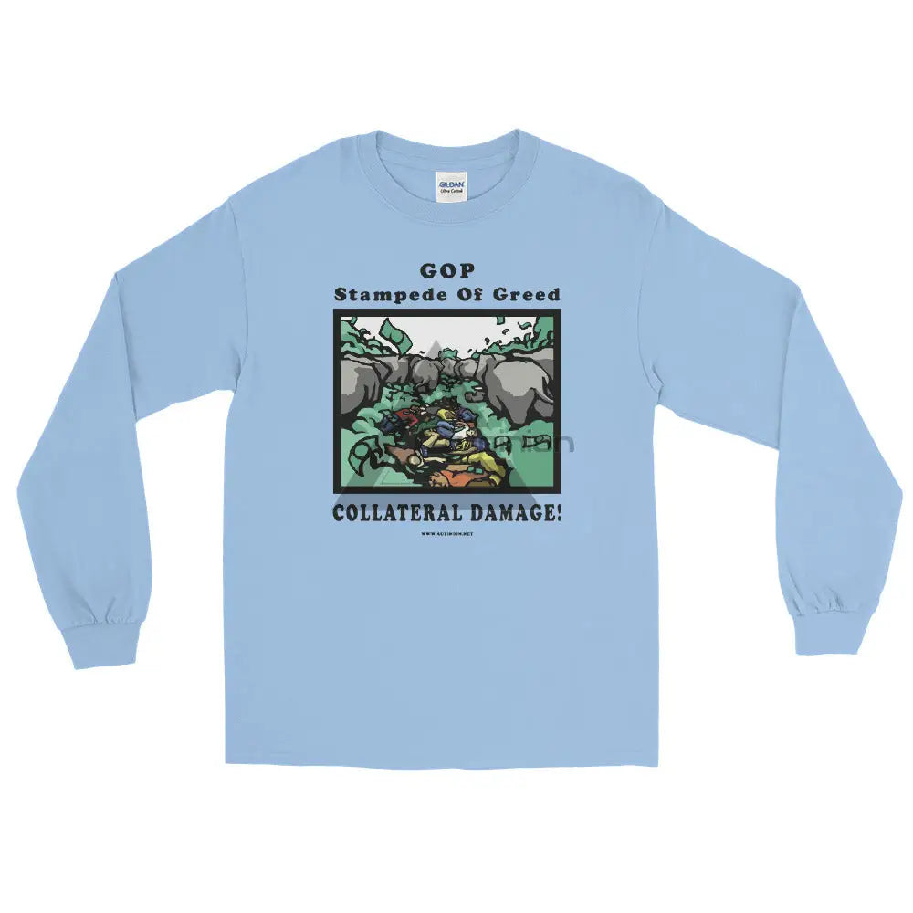 Collateral Damage Long Sleeve Shirt Light Blue / S