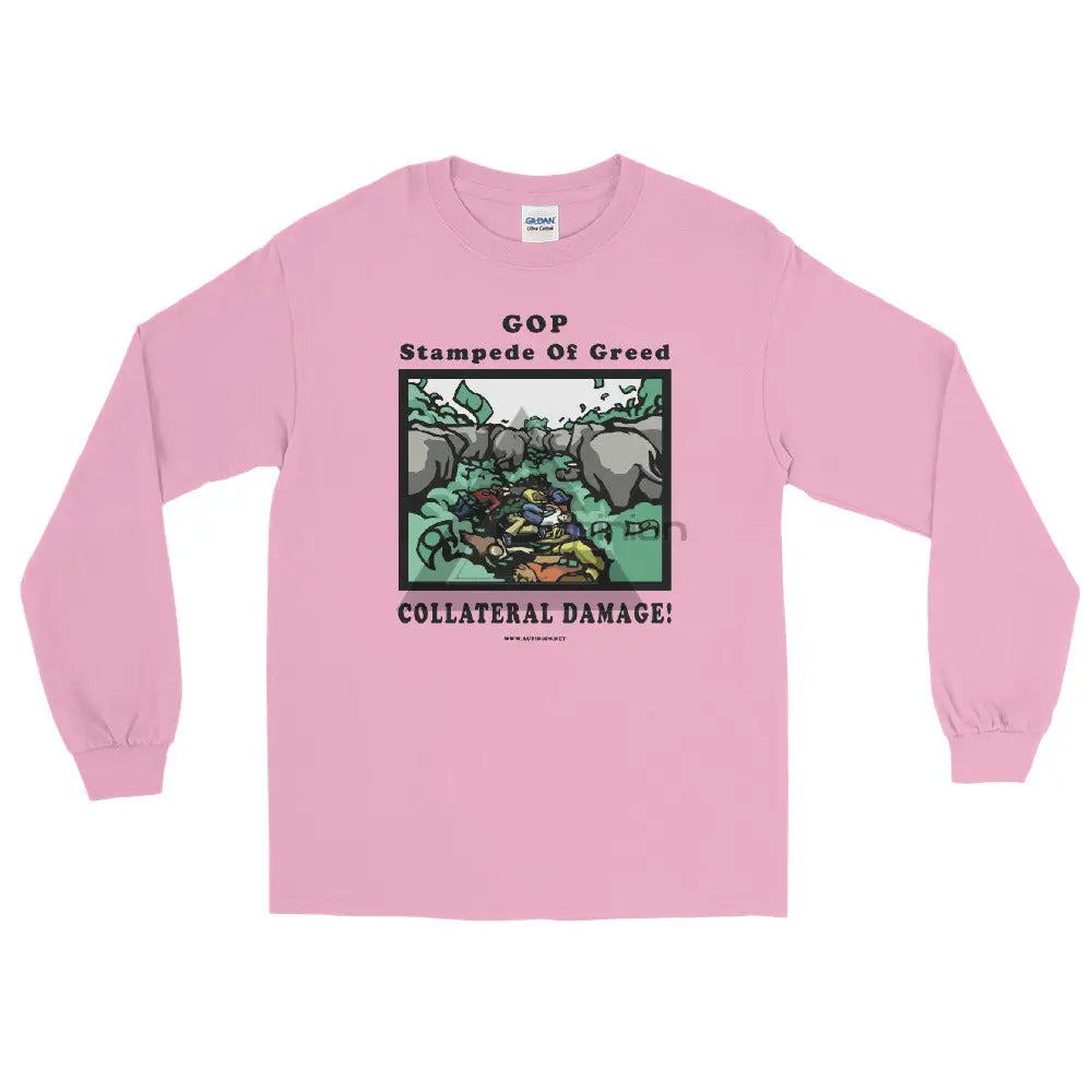 Collateral Damage Long Sleeve Shirt Light Pink / S