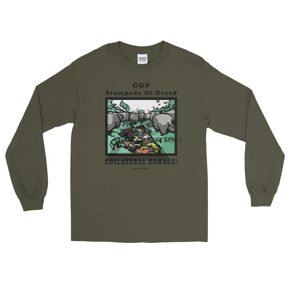 Collateral Damage Long Sleeve Shirt Military Green / S