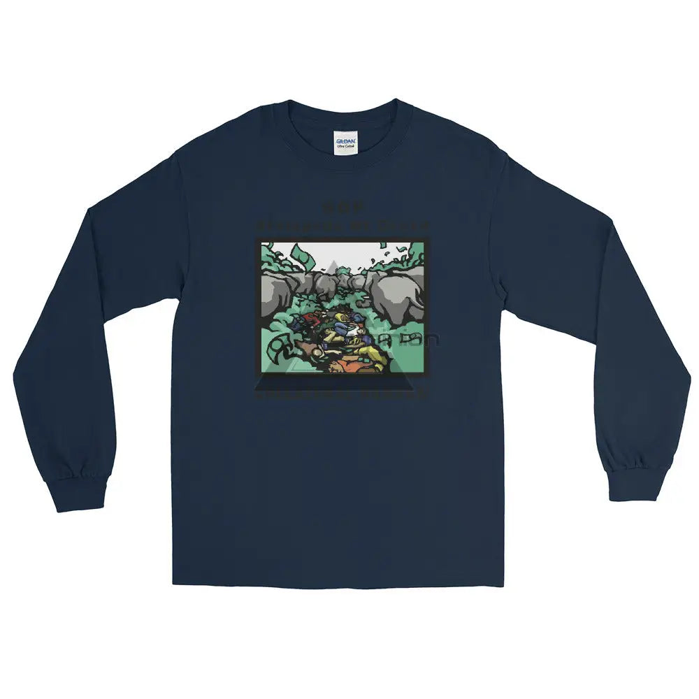 Collateral Damage Long Sleeve Shirt Navy / S