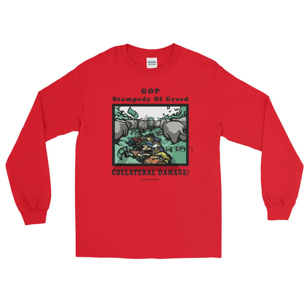 Collateral Damage Long Sleeve Shirt Red / S