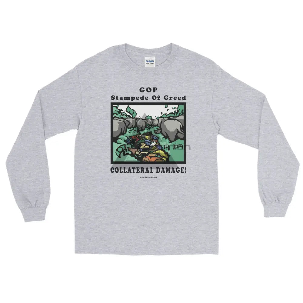 Collateral Damage Long Sleeve Shirt Sport Grey / S