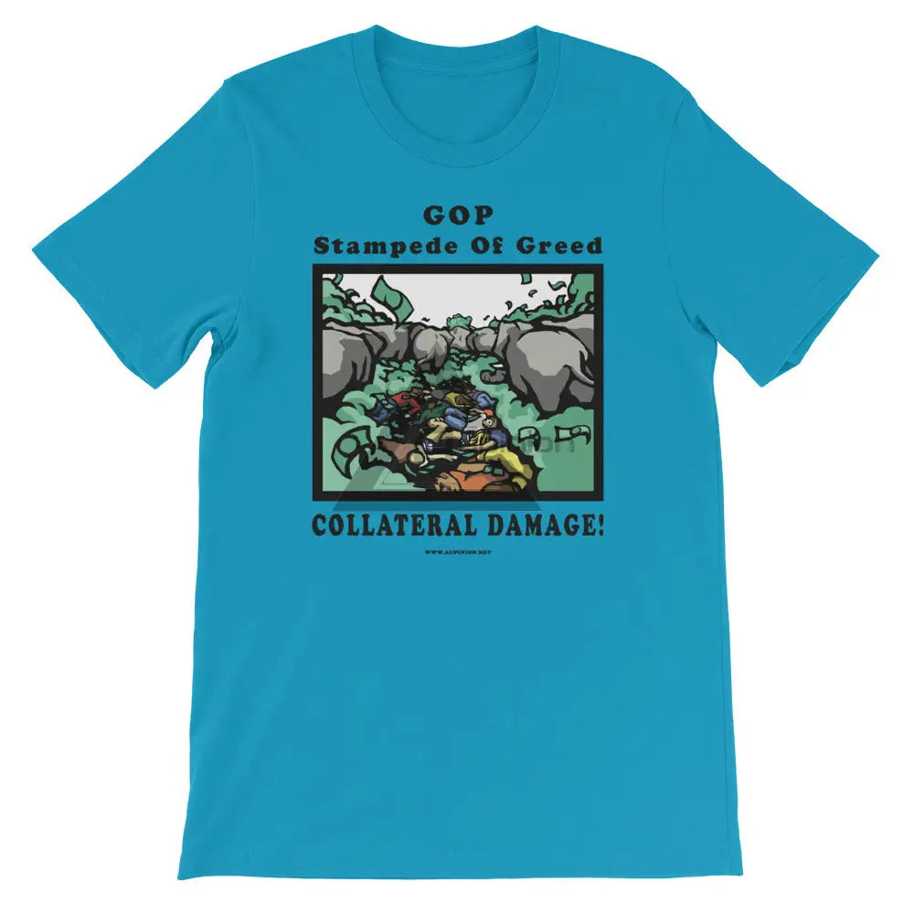 Collateral Damage Short-Sleeve T-Shirt Aqua / S