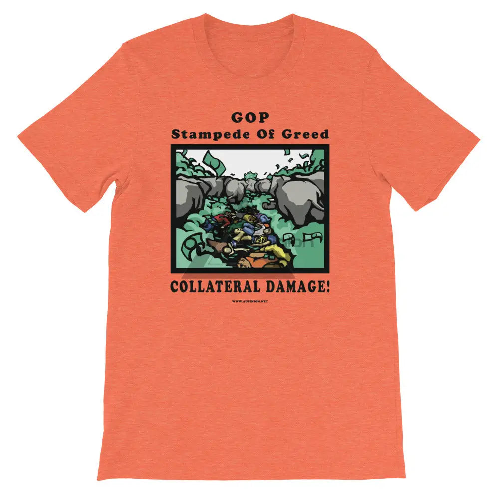 Collateral Damage Short-Sleeve T-Shirt Heather Orange / S