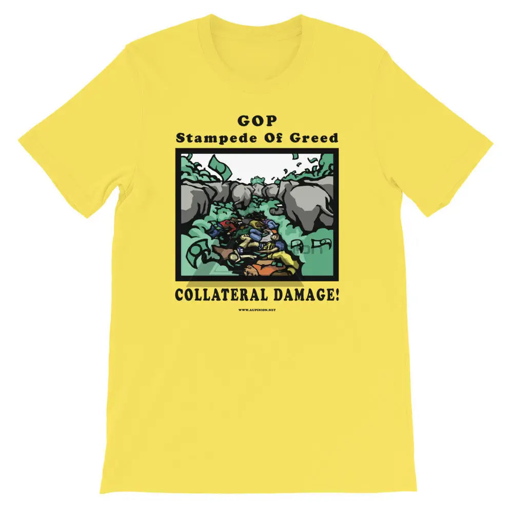 Collateral Damage Short-Sleeve T-Shirt Yellow / S