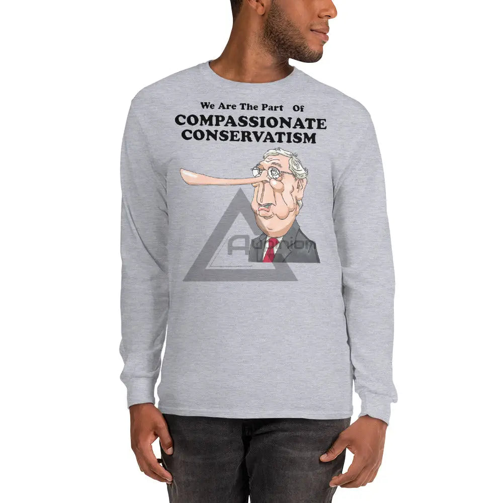 Compassionate Conservatism Long Sleeve Shirt Sport Grey / S