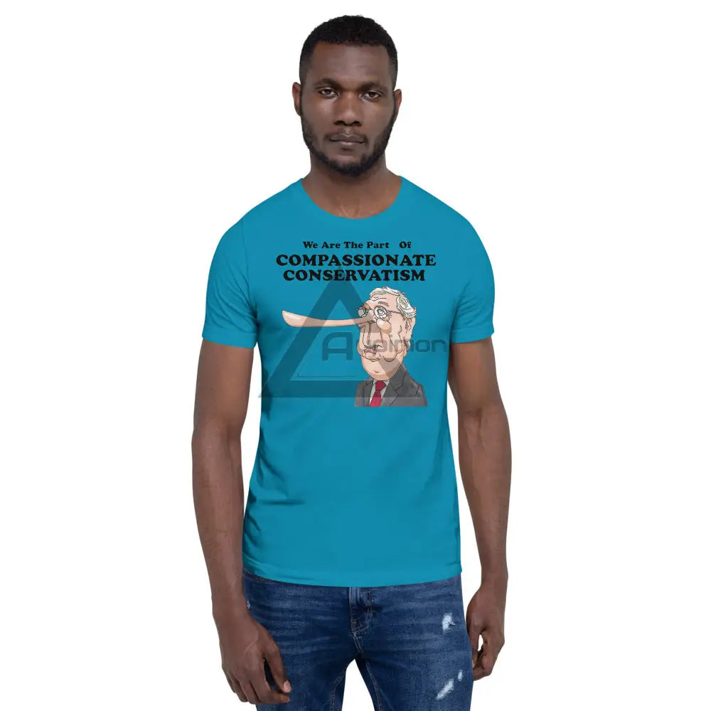 Compassionate Conservatism Short-Sleeve T-Shirt Aqua / S