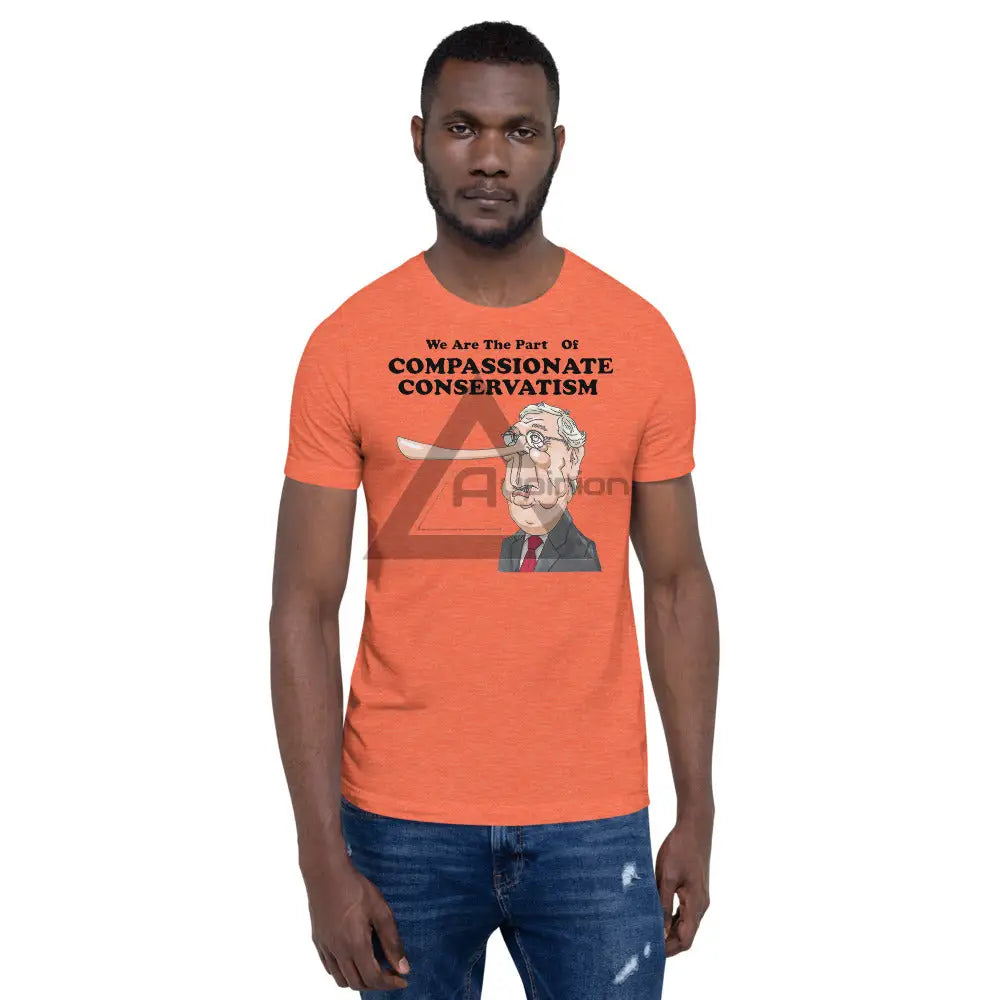 Compassionate Conservatism Short-Sleeve T-Shirt Heather Orange / S