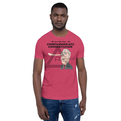 Compassionate Conservatism Short-Sleeve T-Shirt Heather Raspberry / S