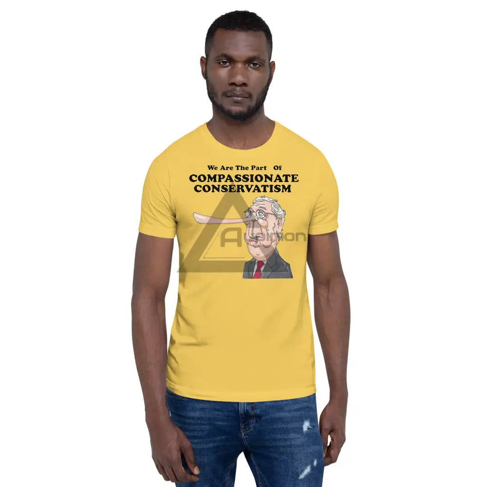 Compassionate Conservatism Short-Sleeve T-Shirt Yellow / S