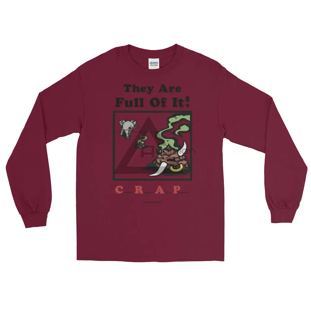 Crap Long Sleeve T-Shirt Maroon / S