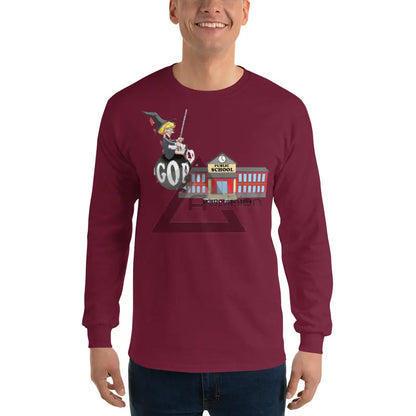 Destabalize Public Schools Long Sleeve Maroon / S