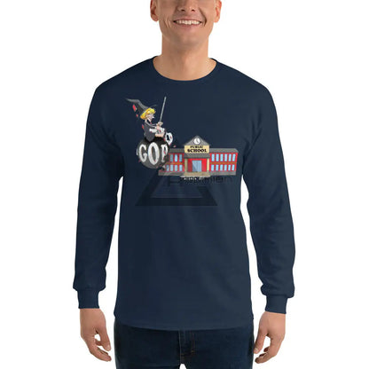 Destabalize Public Schools Long Sleeve Navy / S