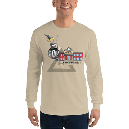 Destabalize Public Schools Long Sleeve Sand / S