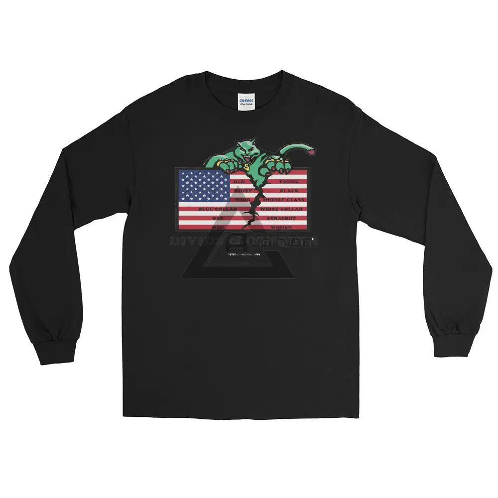 Divide And Conquer Long Sleeve T-Shirt Black / S