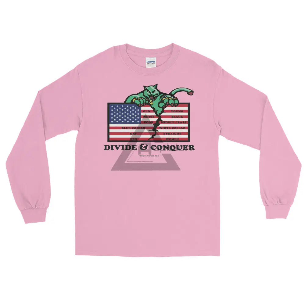 Divide And Conquer Long Sleeve T-Shirt Light Pink / S