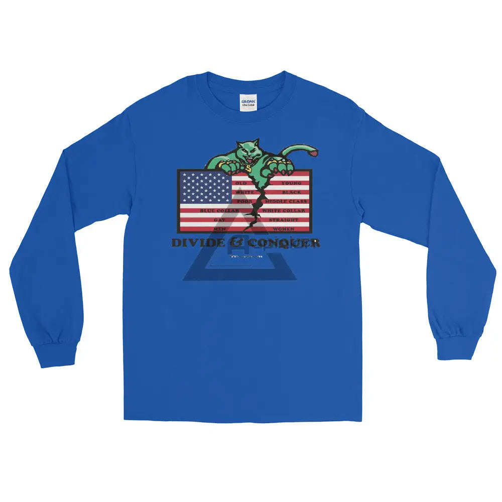 Divide And Conquer Long Sleeve T-Shirt Royal / S