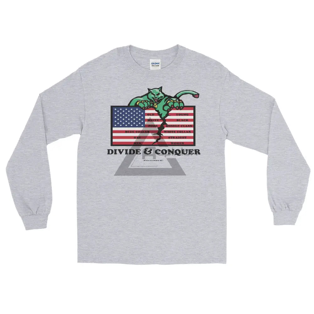 Divide And Conquer Long Sleeve T-Shirt Sport Grey / S