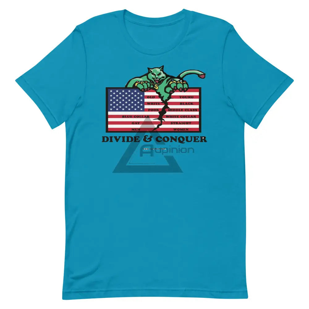 Divide And Conquer Short-Sleeve T-Shirt Aqua / S