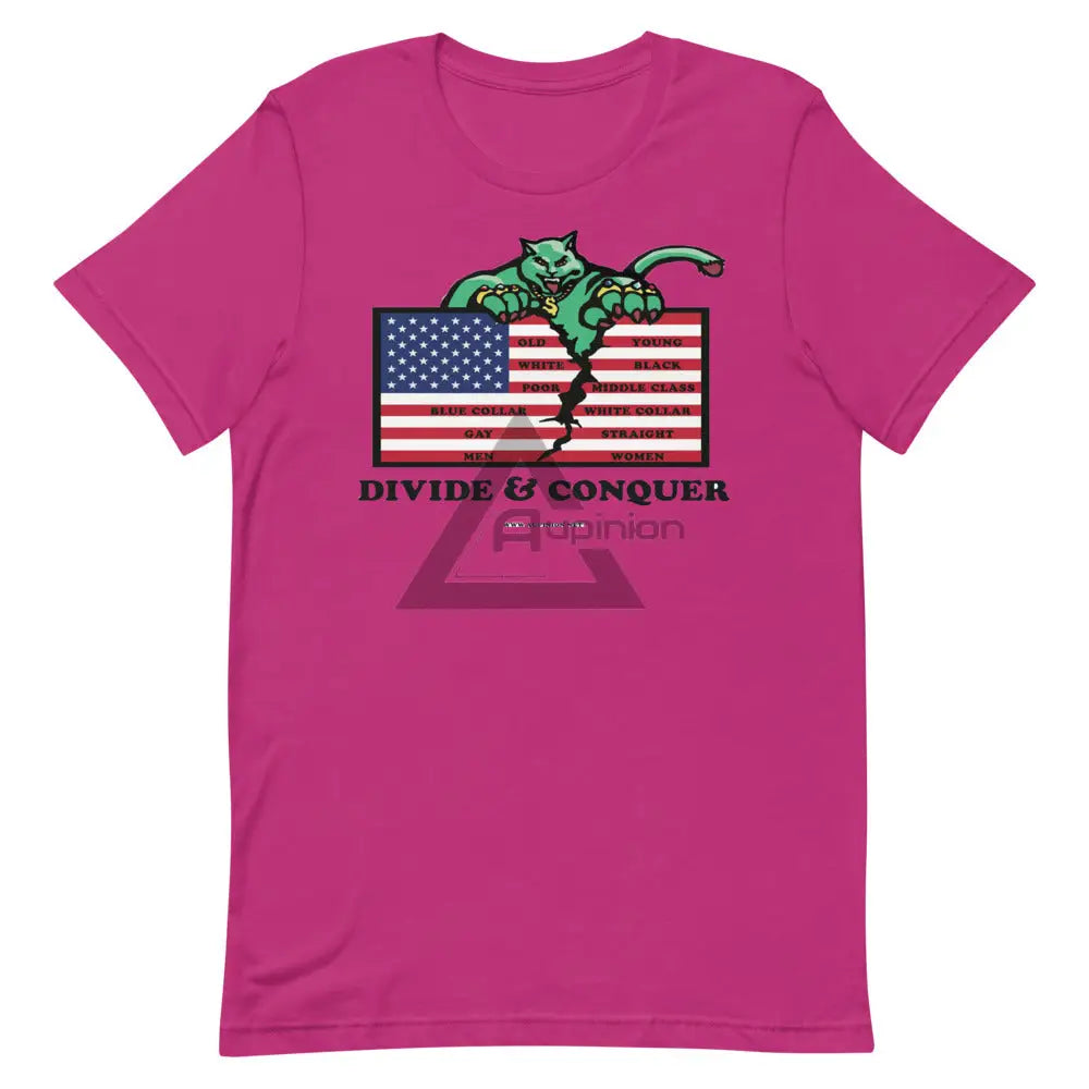 Divide And Conquer Short-Sleeve T-Shirt Berry / S