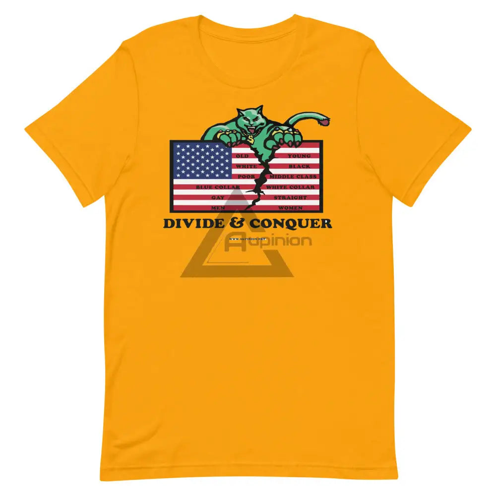 Divide And Conquer Short-Sleeve T-Shirt Gold / S