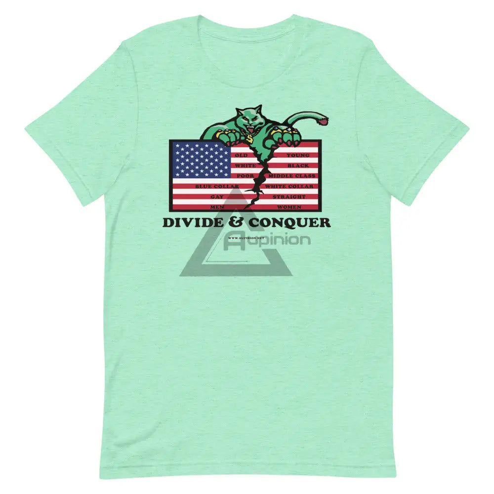 Divide And Conquer Short-Sleeve T-Shirt Heather Mint / S