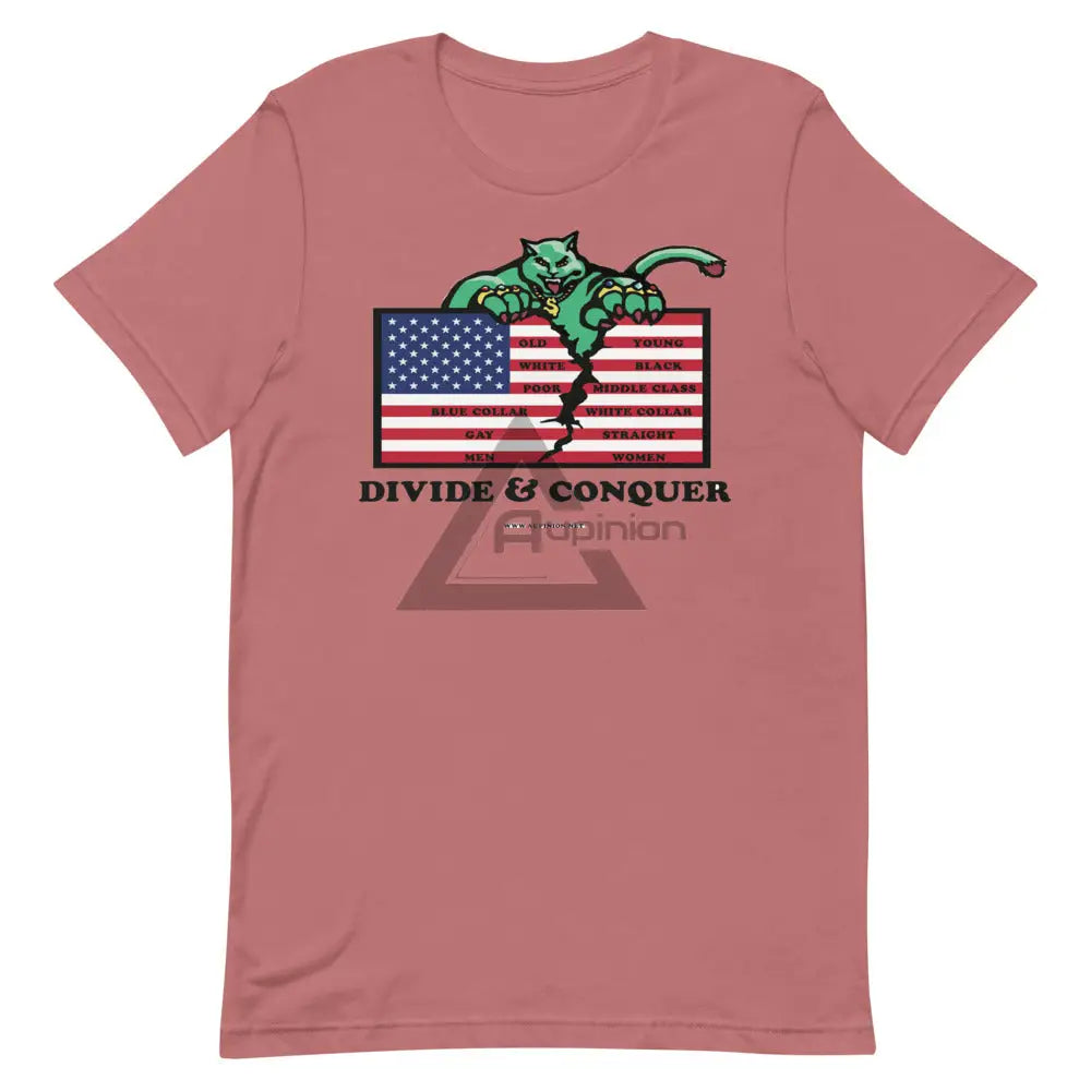 Divide And Conquer Short-Sleeve T-Shirt Mauve / S