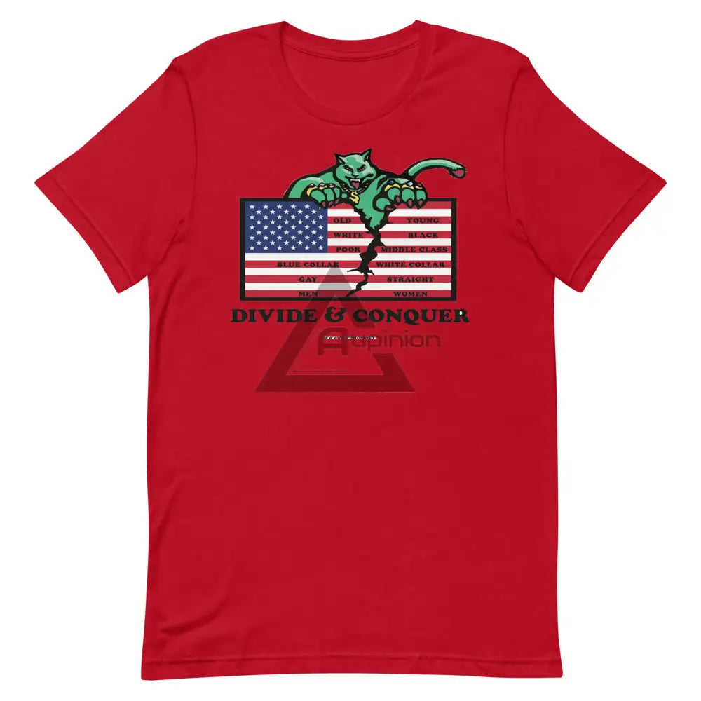 Divide And Conquer Short-Sleeve T-Shirt Red / S