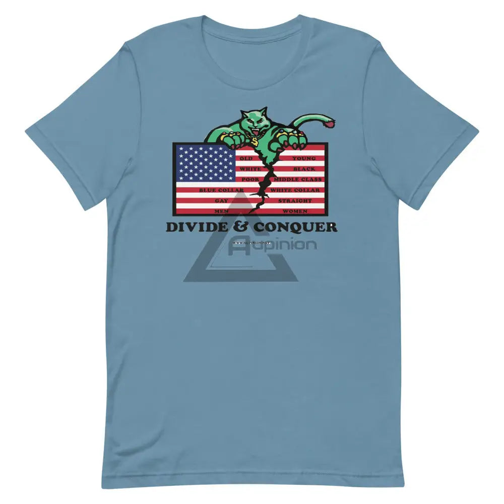 Divide And Conquer Short-Sleeve T-Shirt Steel Blue / S