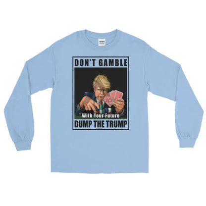 Dump Trump Long Sleeve T-Shirt Light Blue / S