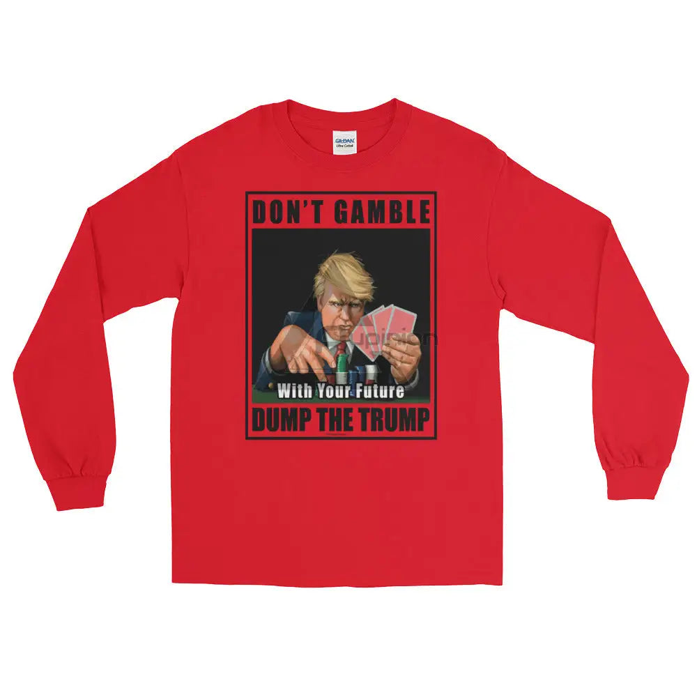 Dump Trump Long Sleeve T-Shirt Red / S